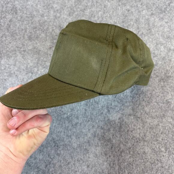 Vintage 60s Vietnam War USA Military Hot Weather Fitted Cap Mens Green Size 7 - Picture 3 of 8